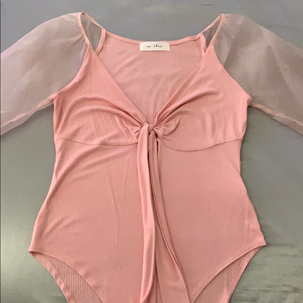 Pink bodysuit